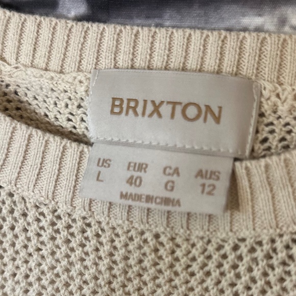 Brixton Cream Knit Aruba Tank Size L - Picture 4 of 8
